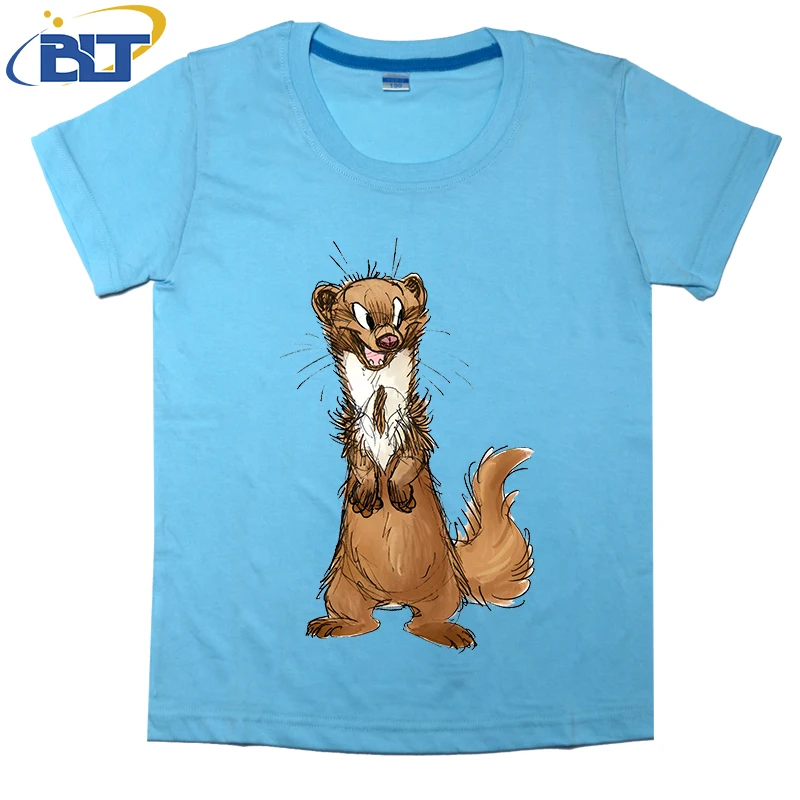 Beech marten printed children's kids shirt summer pure cotton short sleeve casual tops suitable for boys and girls
Beech marten printed children's kids shirt summer pure cotton short sleeve casual tops suitable for boys and girls
