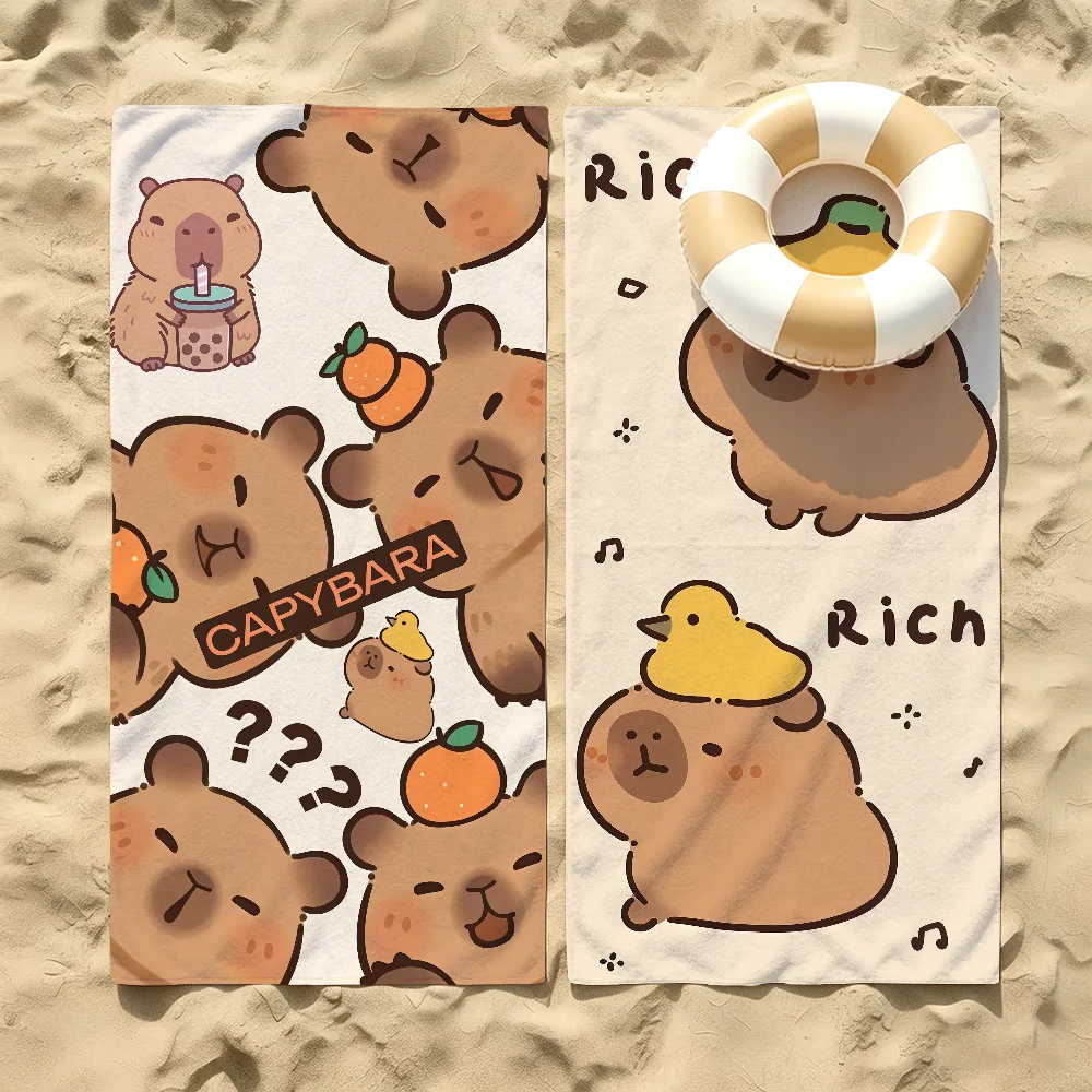 Cartoon cute Capybara Towel For Beaches Yoga Studios Gyms Hot Springs Swimming Pools And Picnics
Cartoon cute Capybara Towel For Beaches Yoga Studios Gyms Hot Springs Swimming Pools And Picnics
