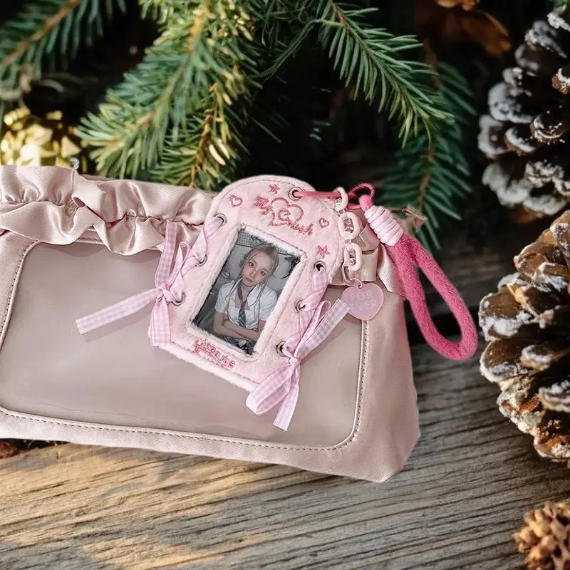 Lovely Ballet Motif Ribbon Plush Photocard Holder with Lanyard, Idol Snap Storage, Card Display, Protective Pendant Souvenir
Lovely Ballet Motif Ribbon Plush Photocard Holder with Lanyard, Idol Snap Storage, Card Display, Protective Pendant Souvenir