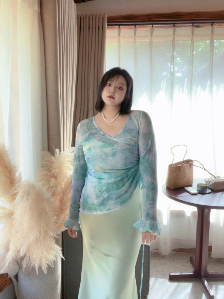 plus Size Women's Slim Fit Long Sve T-irt New Sle Printed Me Base irt Top Super Beautiful Commute Sle V-Ne Lon...
plus Size Women's Slim Fit Long Sve T-irt New Sle Printed Me Base irt Top Super Beautiful Commute Sle V-Ne Lon...