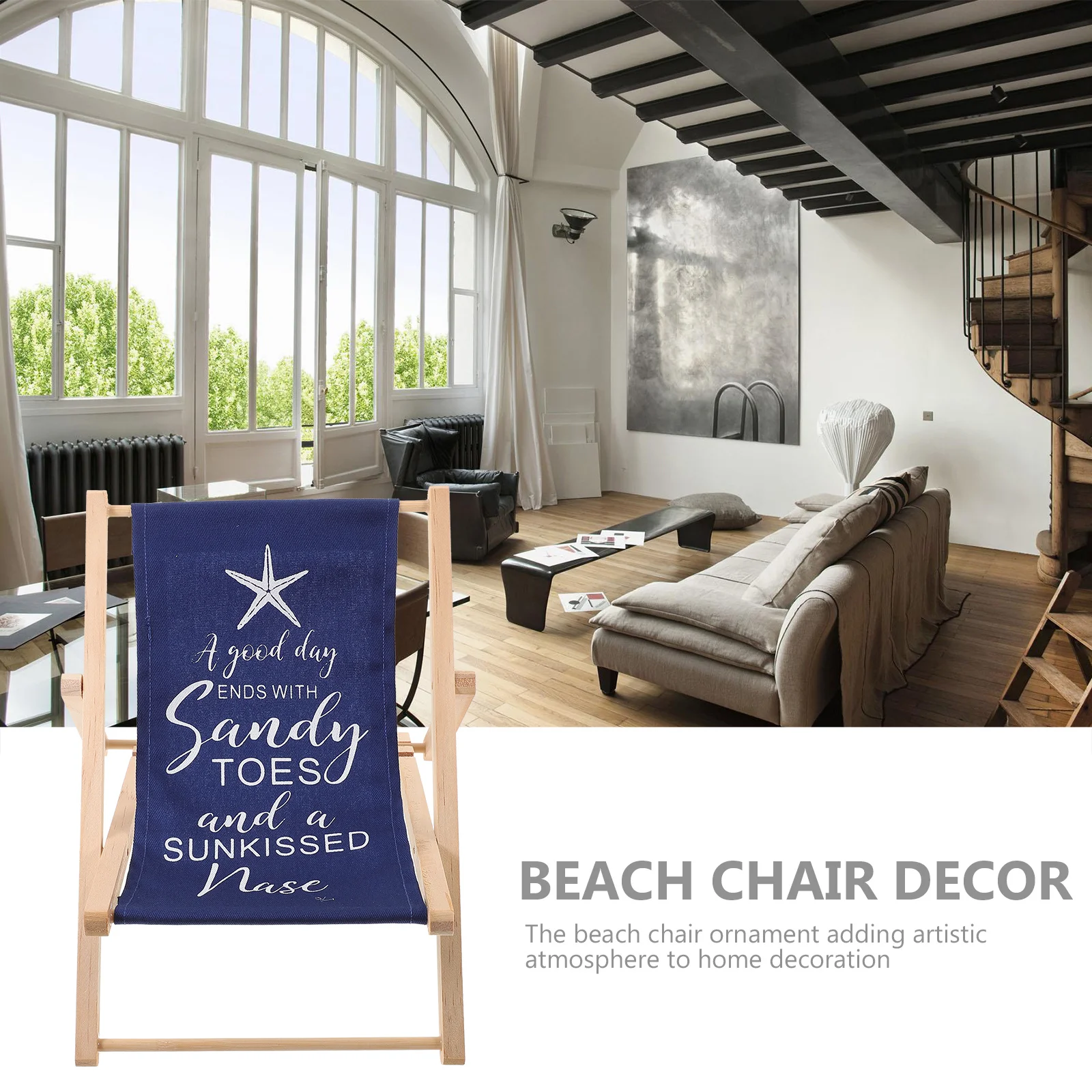 Large-Sized Wooden Beach Chair Decor Mediterranean Style Home Decoration Ornament For Living Room Desktop Indoor Outdoor Use
Large-Sized Wooden Beach Chair Decor Mediterranean Style Home Decoration Ornament For Living Room Desktop Indoor Outdoor Use