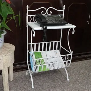 . European wrought iron magazine rack wrought iron book and newspaper rack wrought iron desk telephone table bedside table soli
. European wrought iron magazine rack wrought iron book and newspaper rack wrought iron desk telephone table bedside table soli