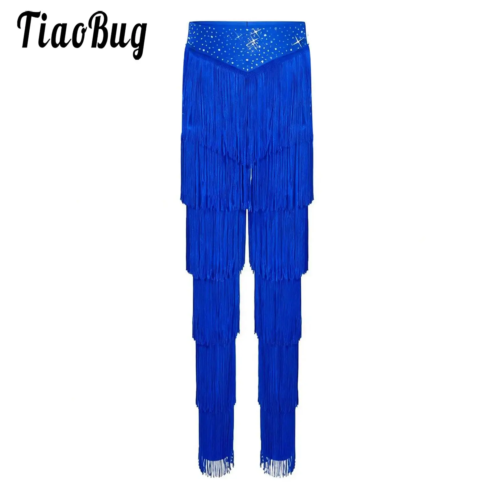 Kids Girls Fringed Tango Cha-Cha Latin Dance Pants Elastic Waistband Tiered Tassels Trousers for Samba Rumba Salsa Jazz Costumes
Kids Girls Fringed Tango Cha-Cha Latin Dance Pants Elastic Waistband Tiered Tassels Trousers for Samba Rumba Salsa Jazz Costumes