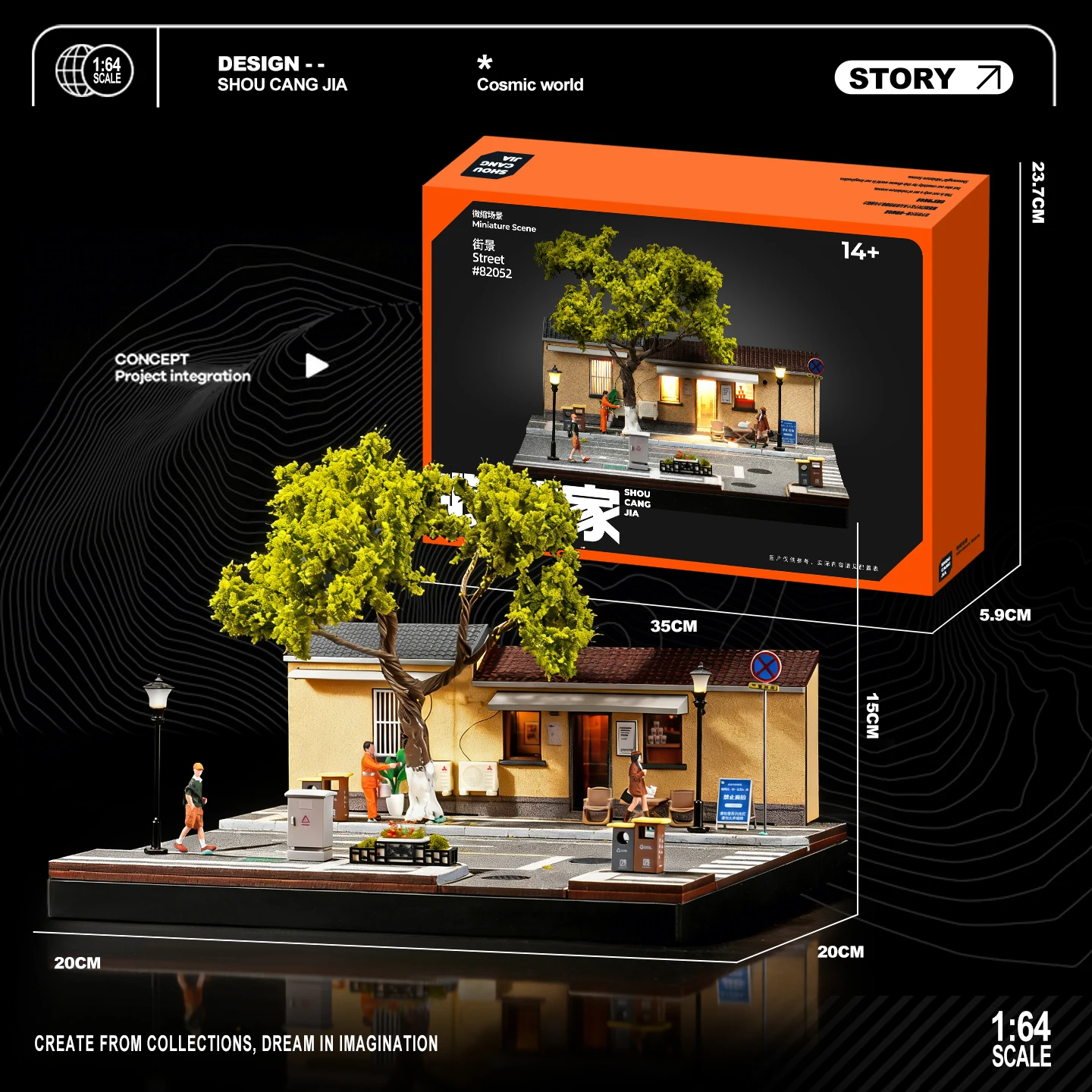 1/64 Street Coffee Shop and Action Figure Accessories Model Parking Simulated Decoration Scene(without car)
1/64 Street Coffee Shop and Action Figure Accessories Model Parking Simulated Decoration Scene(without car)