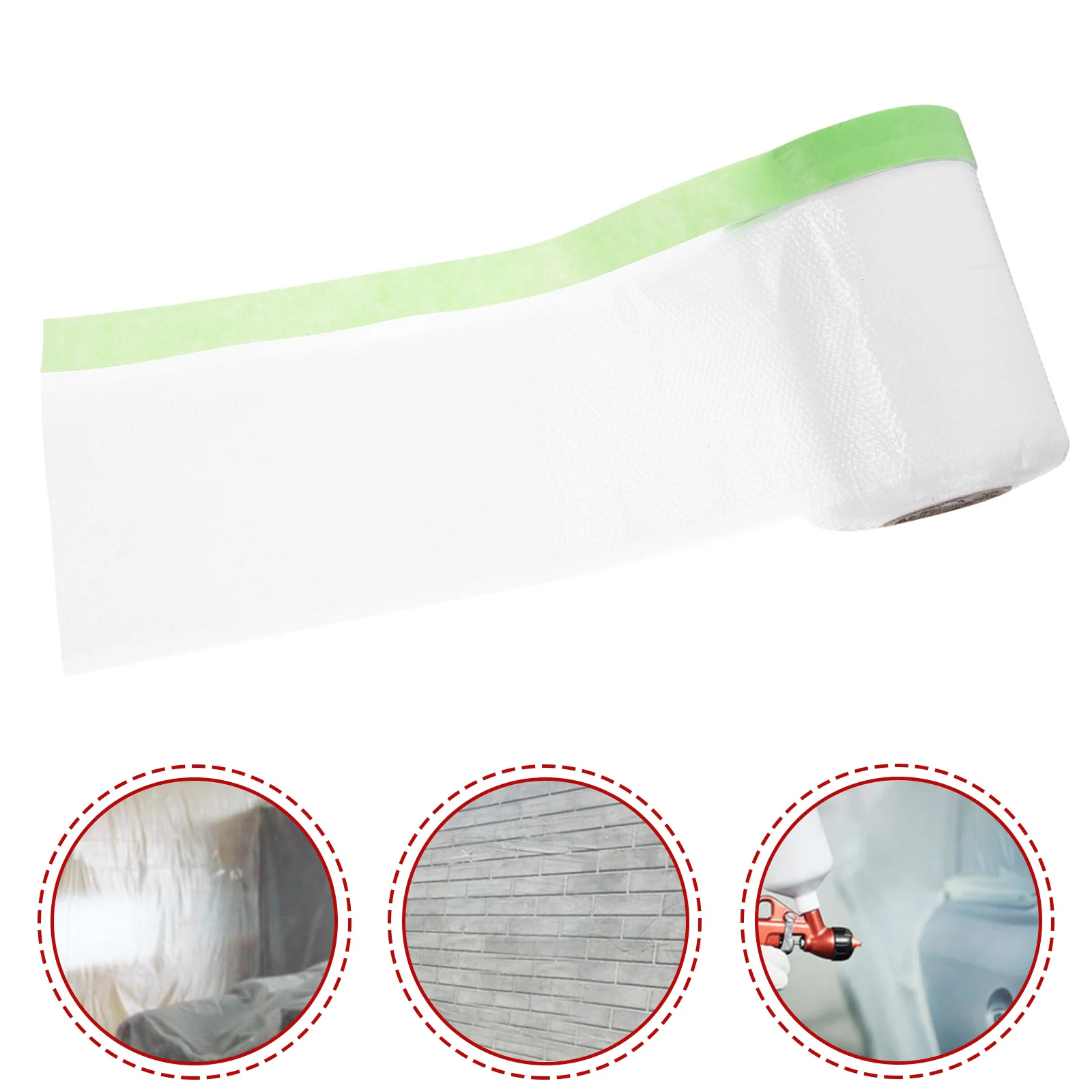 1 Roll Weak Tack Dust Protection Film Clear Reusable For Home Renovation Painting Automotive Masking Tape Plastic Sheet Cover
1 Roll Weak Tack Dust Protection Film Clear Reusable For Home Renovation Painting Automotive Masking Tape Plastic Sheet Cover