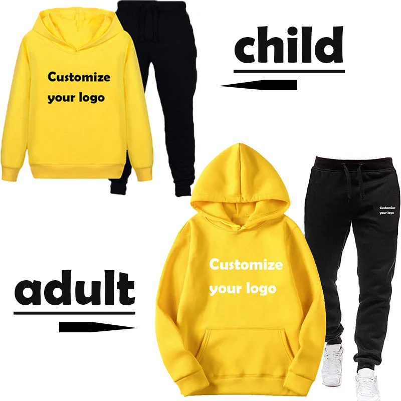 Hoodie Set Autumn/Winter Long Sleeve DIY Custom Your Logo Hoodie Men's and Women's Family Edition Loose Two Piece Set
Hoodie Set Autumn/Winter Long Sleeve DIY Custom Your Logo Hoodie Men's and Women's Family Edition Loose Two Piece Set