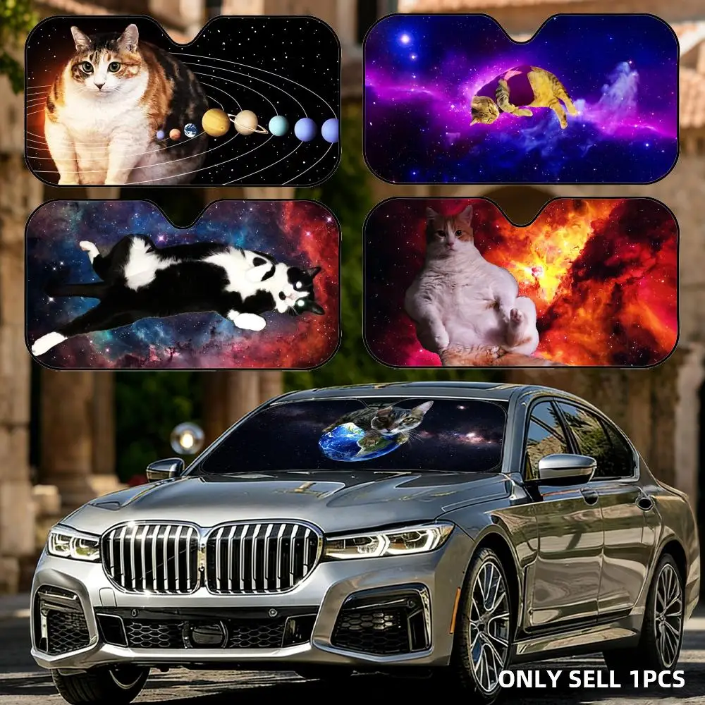 Galaxy Space Cat Sun Visor Car Windshield Sun Shade Front Window Sunshade UV Block Heat Insulation Cover Parasol
Galaxy Space Cat Sun Visor Car Windshield Sun Shade Front Window Sunshade UV Block Heat Insulation Cover Parasol