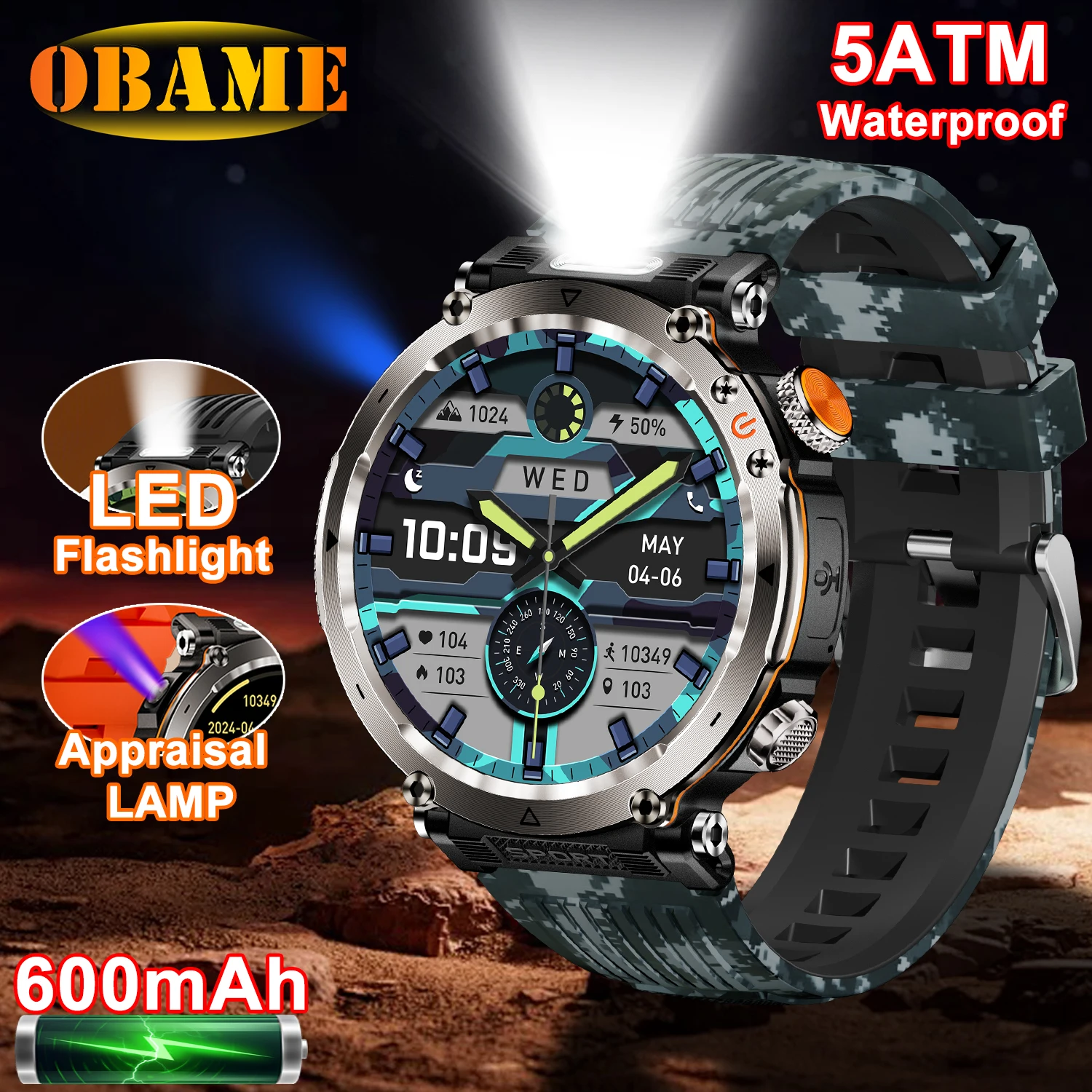 New Outdoor Smart Watch Men 1.7-inch 600mAh 5ATM Waterproof SmartWatch GPS Compass LED Flashlight Appraisal Lamp Smartwatch 2025
New Outdoor Smart Watch Men 1.7-inch 600mAh 5ATM Waterproof SmartWatch GPS Compass LED Flashlight Appraisal Lamp Smartwatch 2025