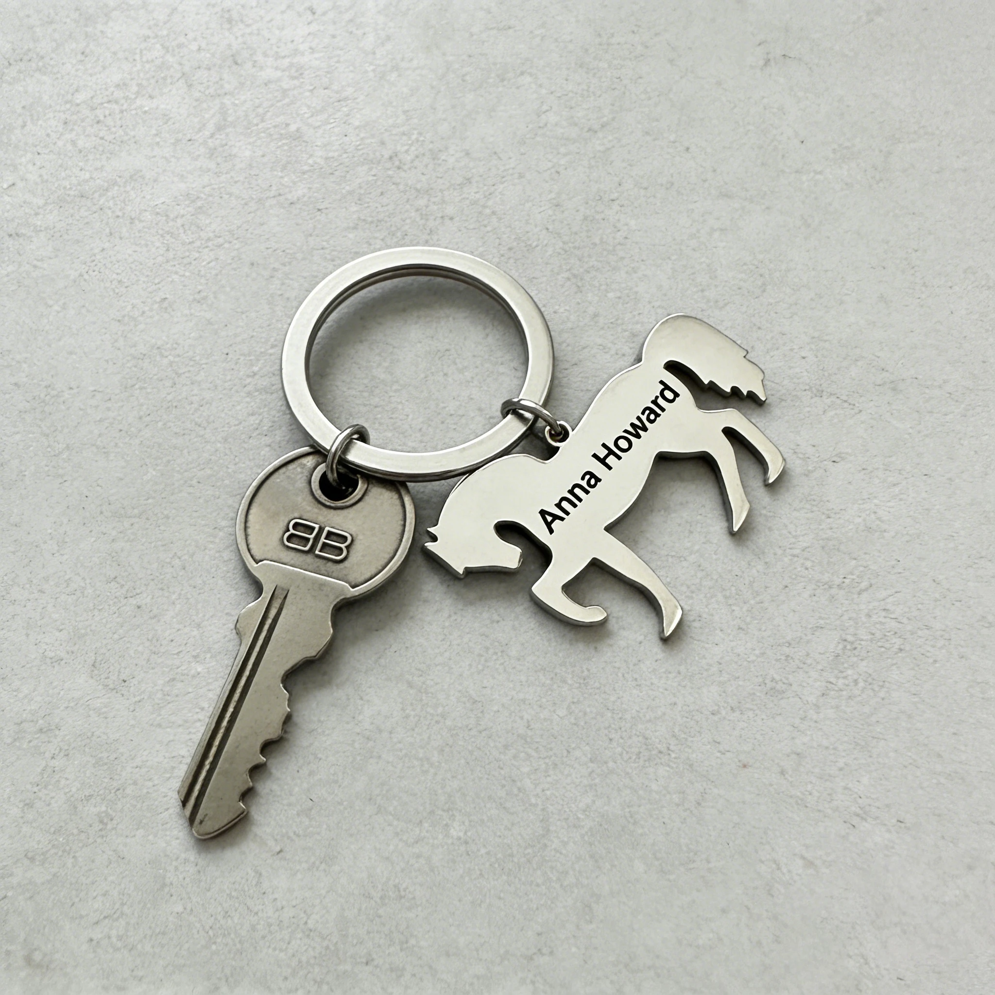 Horse Keychain Set Silver Gold Color Stainless Steel Key Ring Custom Engraved Name Animal Keychain for Friends Lovers Gift
Horse Keychain Set Silver Gold Color Stainless Steel Key Ring Custom Engraved Name Animal Keychain for Friends Lovers Gift