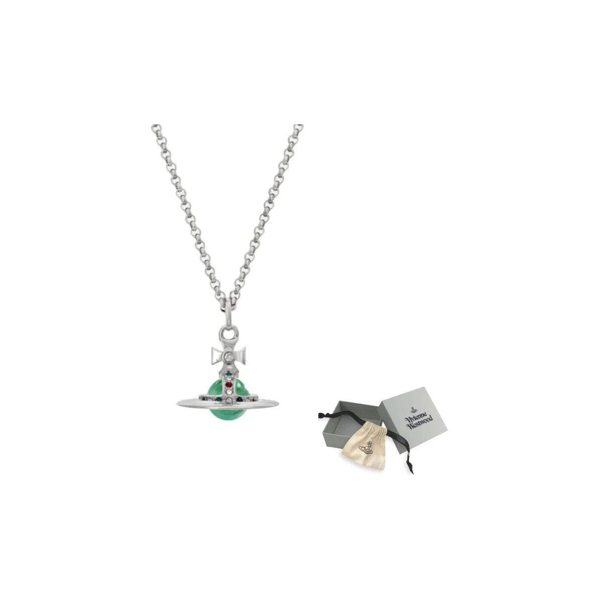 Vivienne Westwood Necklaces Unisex Green Silver 63020224-02P181-CN
Vivienne Westwood Necklaces Unisex Green Silver 63020224-02P181-CN