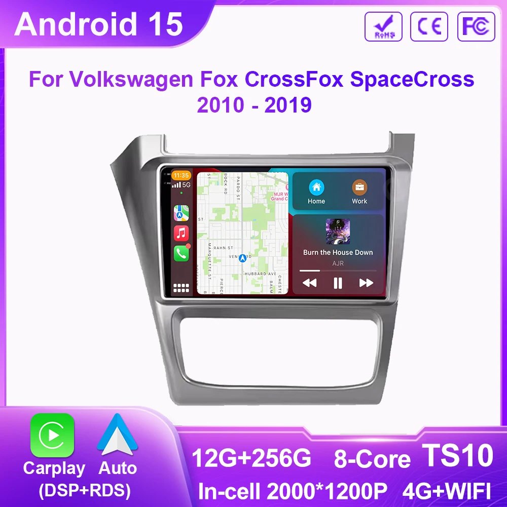 Android 15 For Volkswagen Fox CrossFox SpaceCross 2010 - 2019 QLED Screen Carplay Car Radio Multimedia Player Navigation GPS 4G
Android 15 For Volkswagen Fox CrossFox SpaceCross 2010 - 2019 QLED Screen Carplay Car Radio Multimedia Player Navigation GPS 4G