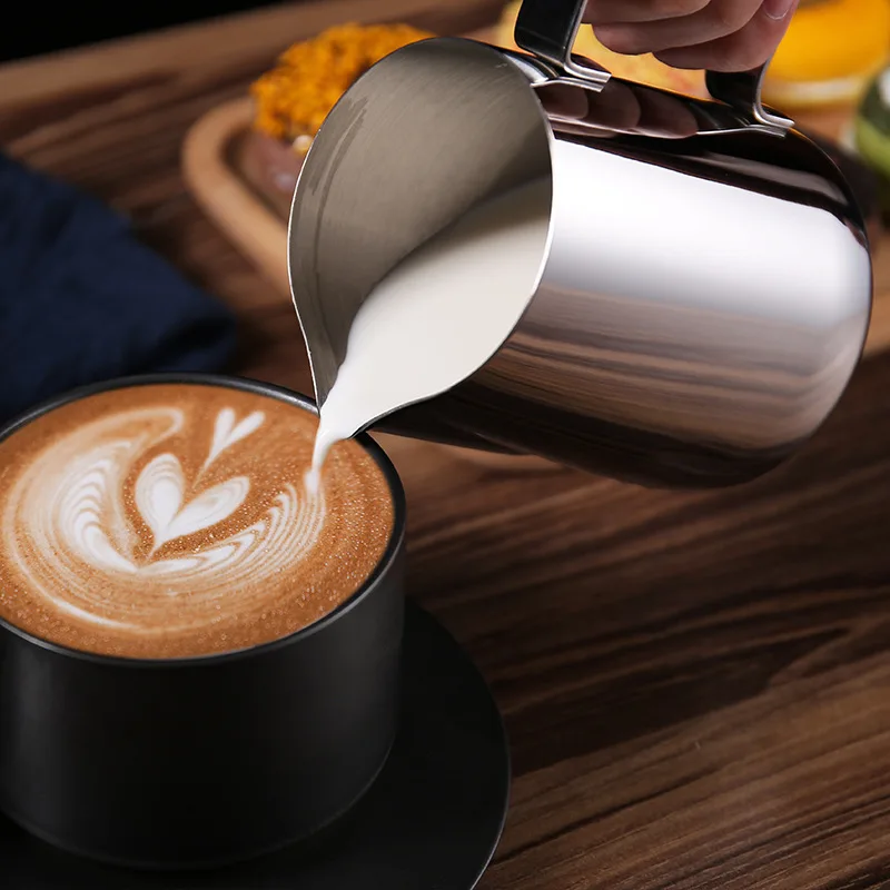 Professional Stainless Steel Milk Frother Jug-350ml Barista Tool with Metric Scale for Latte Art,Espresso&Home Cafe Accessories
Professional Stainless Steel Milk Frother Jug-350ml Barista Tool with Metric Scale for Latte Art,Espresso&Home Cafe Accessories