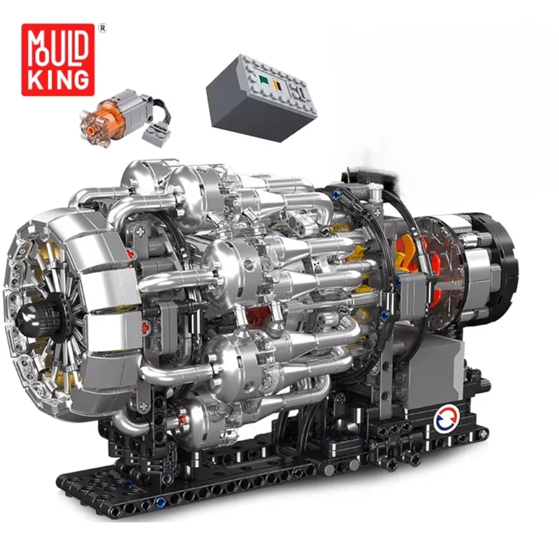 Mould King 10216 Machine Car Engine Toys The Motorized Turbojet Engine Building Block Assembly Engine Set Kids Christmas Gift
Mould King 10216 Machine Car Engine Toys The Motorized Turbojet Engine Building Block Assembly Engine Set Kids Christmas Gift
