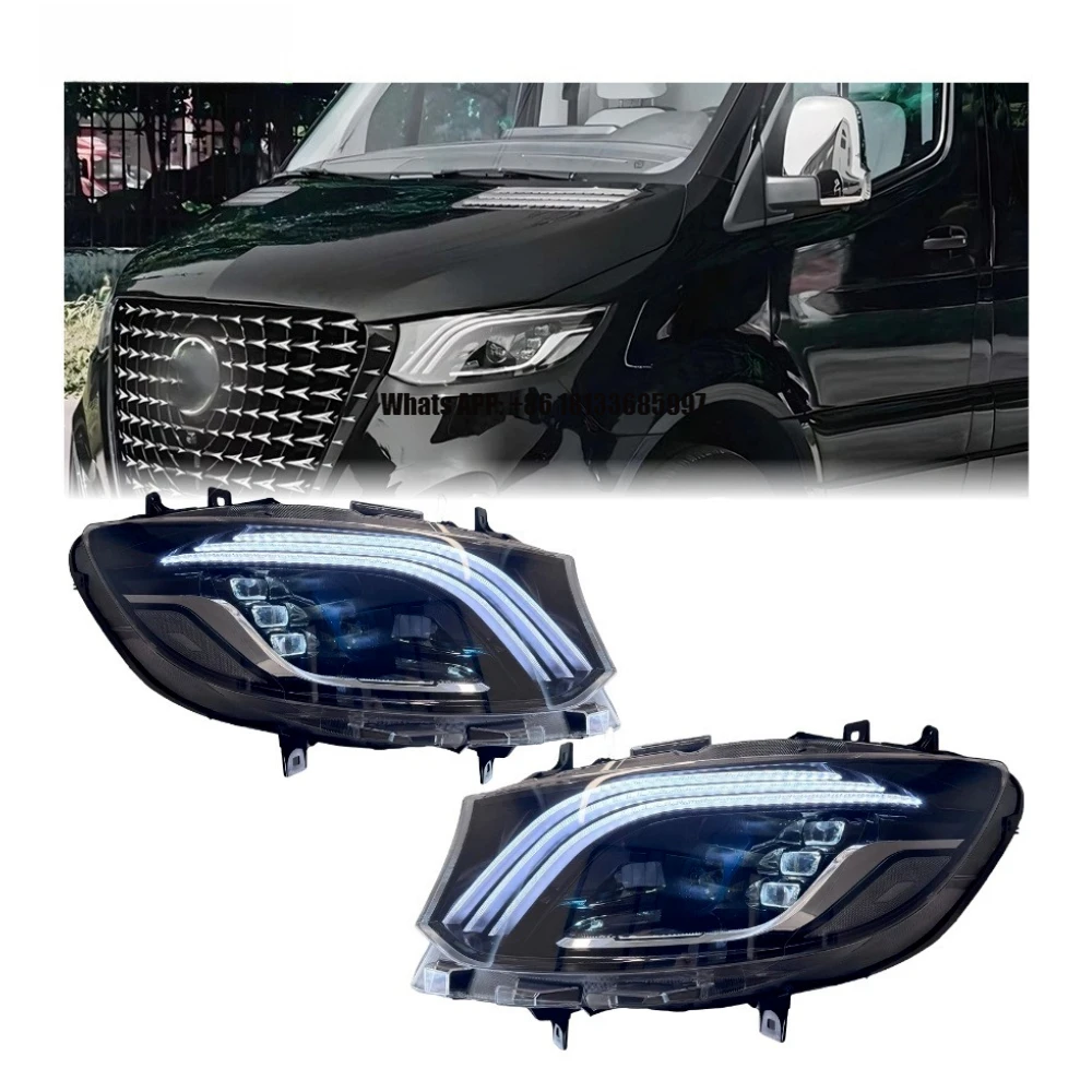 Sprinter Headlights EU 2018-2023 Upgrade Retrofit for Maybach Style LED Projetor Head Lamps DRL Daytime Running Light for Benz
Sprinter Headlights EU 2018-2023 Upgrade Retrofit for Maybach Style LED Projetor Head Lamps DRL Daytime Running Light for Benz