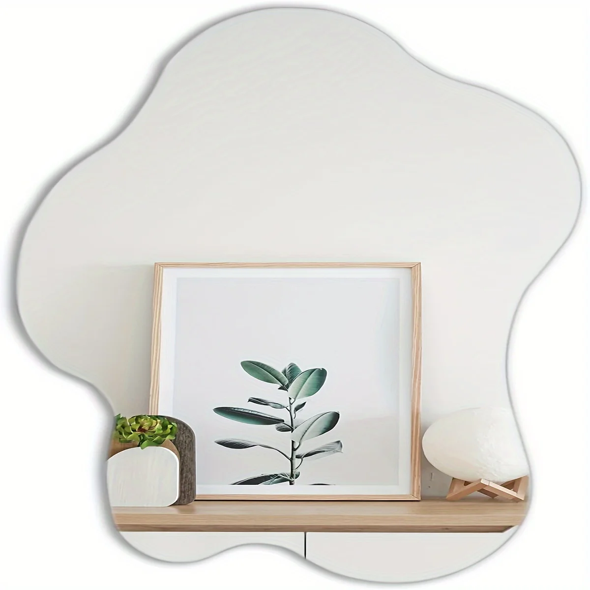 16 X 27 Inches Cloud Shape Wall Mounted Mirror for Living Room Bathroom Bedroom Decoration
16 X 27 Inches Cloud Shape Wall Mounted Mirror for Living Room Bathroom Bedroom Decoration