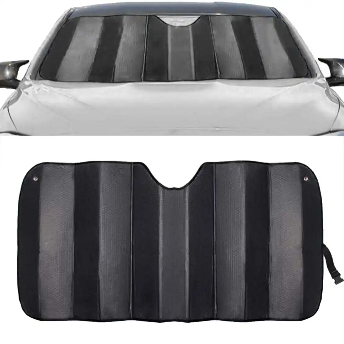 Car SUV Universal Front Window Screen Shield UV Sun Visor Windshield Snow Rain Frost Protector Guard Shade Cover Black & Silver
Car SUV Universal Front Window Screen Shield UV Sun Visor Windshield Snow Rain Frost Protector Guard Shade Cover Black & Silver