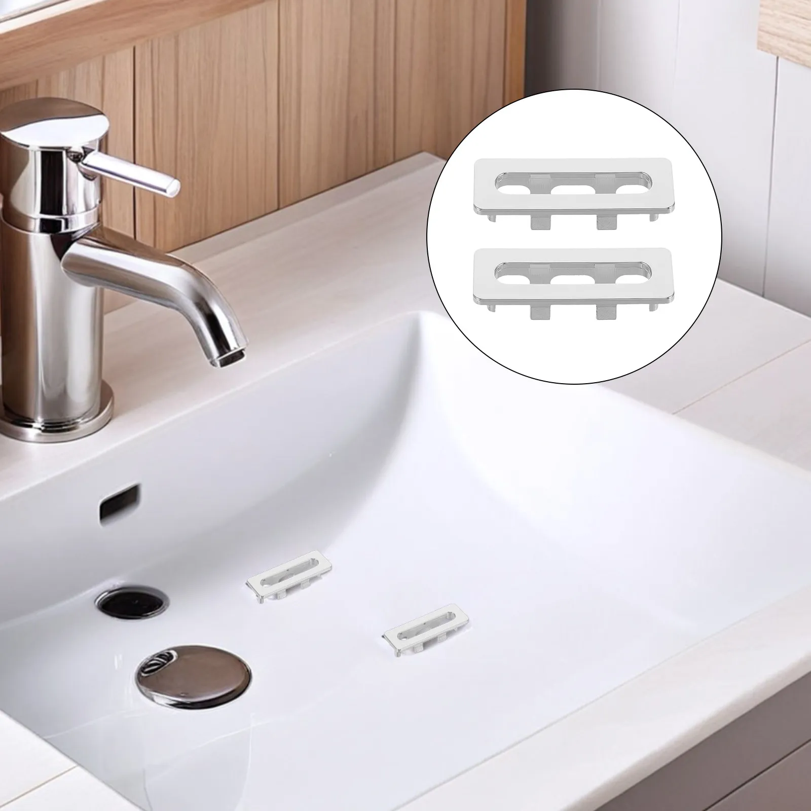 2Pcs Plastic Sink Overflow Cover Basin Overflow Rings Rectangle Insert for Bathroom Kitchen Hole Drain Plastic Basin Insert
2Pcs Plastic Sink Overflow Cover Basin Overflow Rings Rectangle Insert for Bathroom Kitchen Hole Drain Plastic Basin Insert