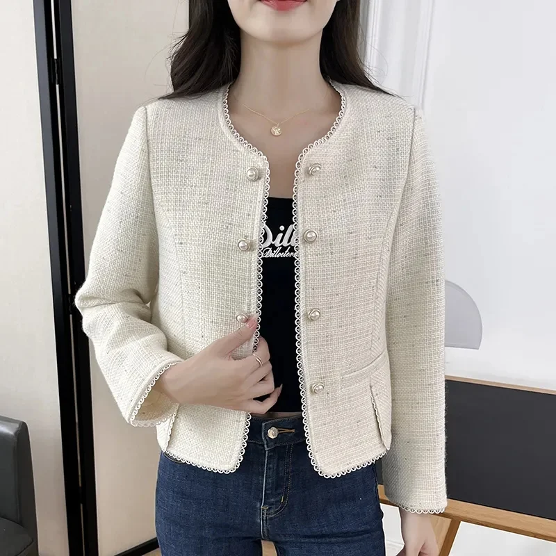Women Small Fragrance Jackets Coats Short Blazers Spring Autumn Fashion Lady Suit Small Outerwear Female Casual Tops Cardigan
Women Small Fragrance Jackets Coats Short Blazers Spring Autumn Fashion Lady Suit Small Outerwear Female Casual Tops Cardigan