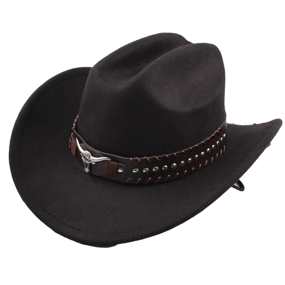 Unisex Rivet Western Cowboy Hat Wide Brim Soft Felt Cowgirl Hat Windproof Design Classic Sun Hat Party Wear
Unisex Rivet Western Cowboy Hat Wide Brim Soft Felt Cowgirl Hat Windproof Design Classic Sun Hat Party Wear