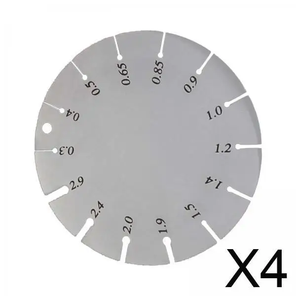 Precision Stainless Steel Wire Thickness Gauge Ruler Round AWG SWG Measurer Tool for Jewelry Craft and Repair
Precision Stainless Steel Wire Thickness Gauge Ruler Round AWG SWG Measurer Tool for Jewelry Craft and Repair