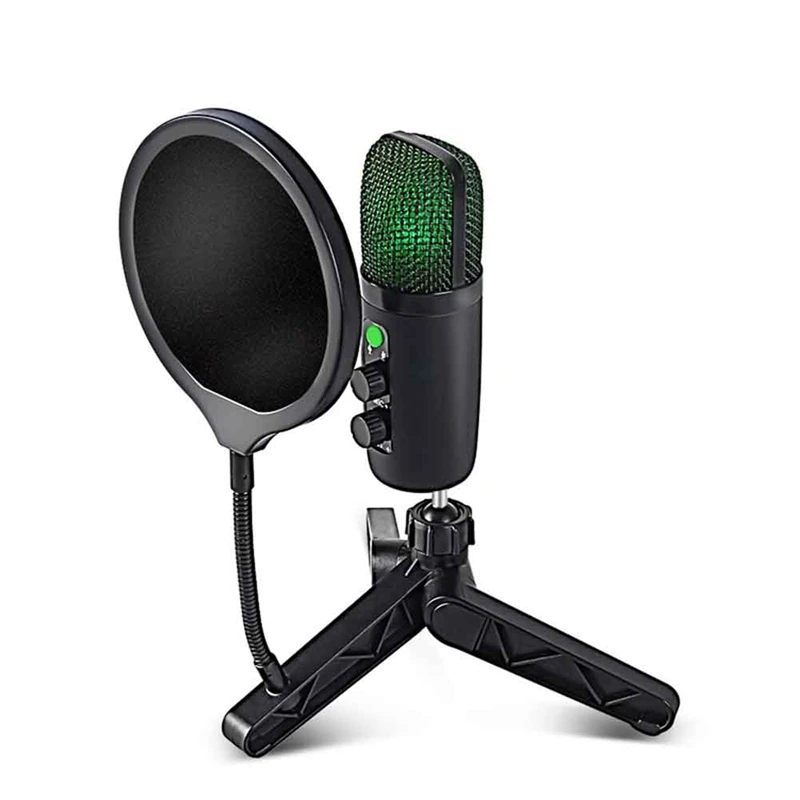 A39Q-USB Microphone Condenser Gaming Mic For PC With Brilliant RGB Lighting 
A39Q-USB Microphone Condenser Gaming Mic For PC With Brilliant RGB Lighting