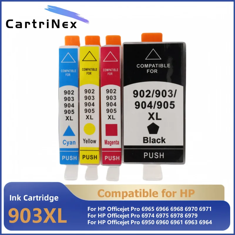 Совместимый картридж 903XL для HP 903XL 903 XL для принтера HP903 Officejet Pro 6950 6960 6961 6963 6964 6965 6966
Совместимый картридж 903XL для HP 903XL 903 XL для принтера HP903 Officejet Pro 6950 6960 6961 6963 6964 6965 6966