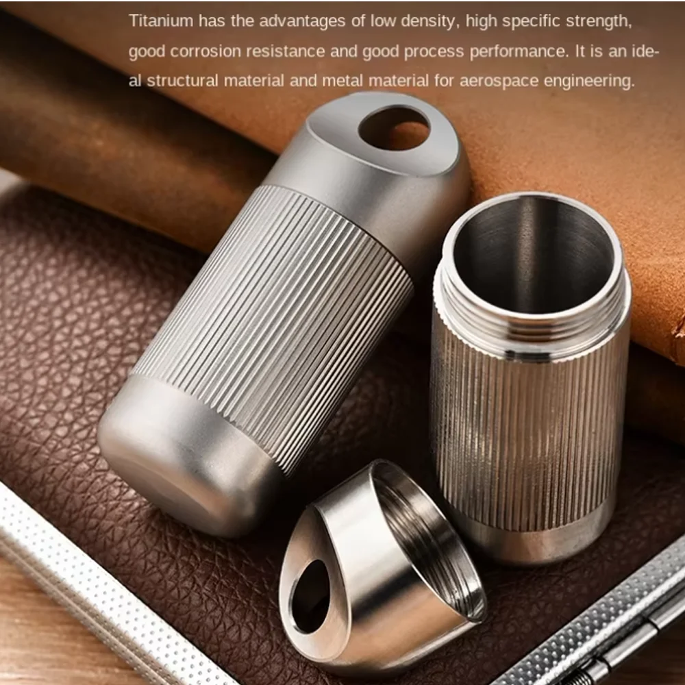 Titanium alloy sealed warehouse, portable waterproof drug storage warehouse, pill box, pure titanium metal tank
Titanium alloy sealed warehouse, portable waterproof drug storage warehouse, pill box, pure titanium metal tank