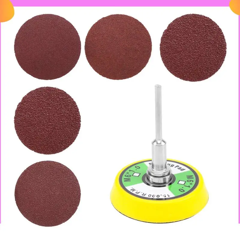 A23P 50 Pcs 2 Inch Sanding Disc 60-180 Grit Hook And Loop For Sander Machine With 1 Pc 2 Inch Drill Shank Backing Pad
A23P 50 Pcs 2 Inch Sanding Disc 60-180 Grit Hook And Loop For Sander Machine With 1 Pc 2 Inch Drill Shank Backing Pad
