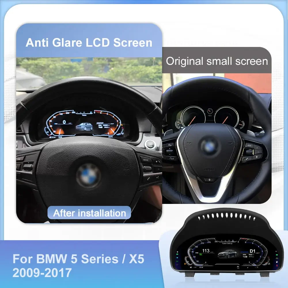 12.3" Car LCD Dashboard For BMW 5 Series F10 X5 F15 X3 F25 Auto Virtual Cockpit Digital Cluster Instrument Speedometer Upgrade
12.3" Car LCD Dashboard For BMW 5 Series F10 X5 F15 X3 F25 Auto Virtual Cockpit Digital Cluster Instrument Speedometer Upgrade