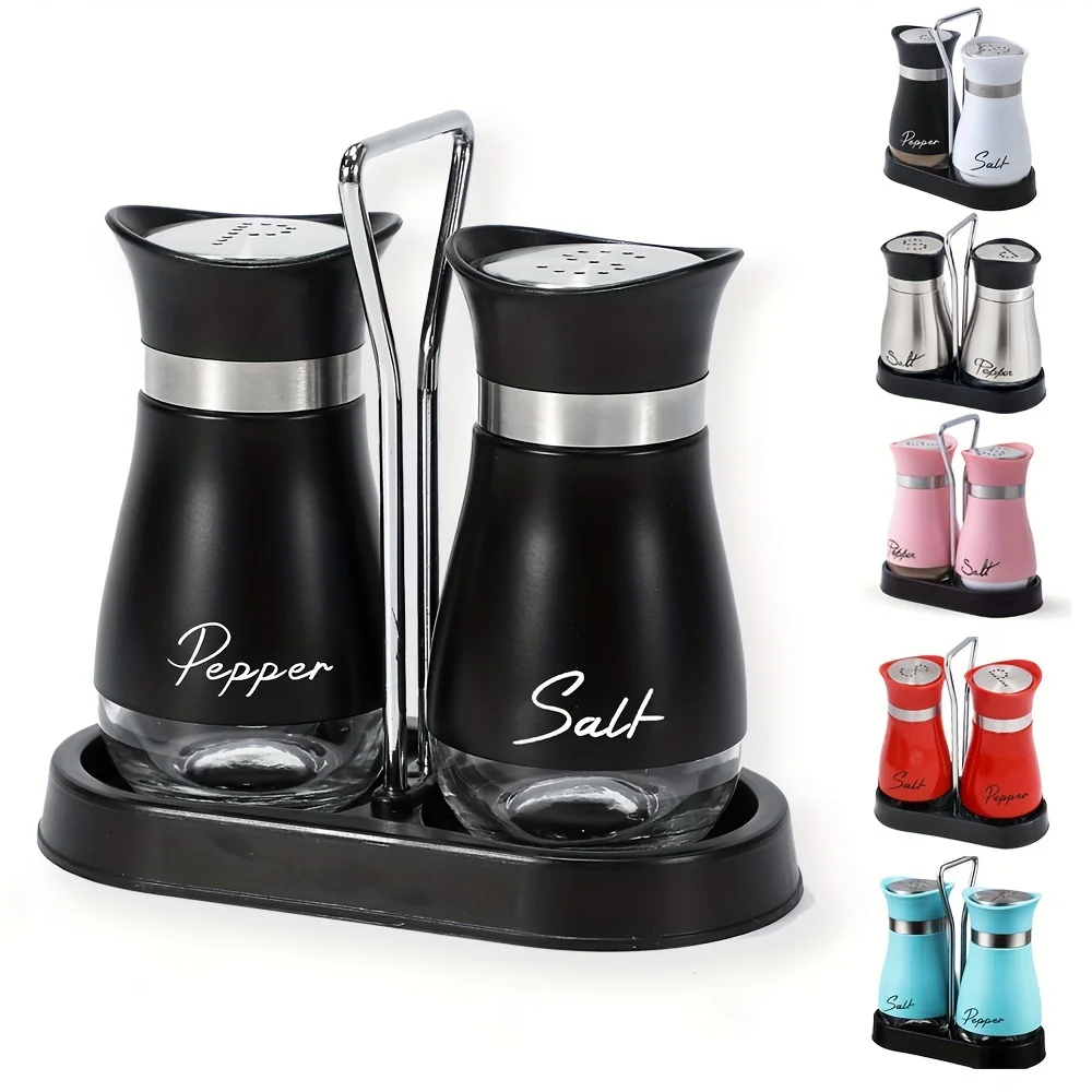 2pcs Pepper And Salt Shaker Set, Spice Shakers Set With Stable Holder, Spice Bottle, Perfect For Seasoning And In The Kitchen,
2pcs Pepper And Salt Shaker Set, Spice Shakers Set With Stable Holder, Spice Bottle, Perfect For Seasoning And In The Kitchen,