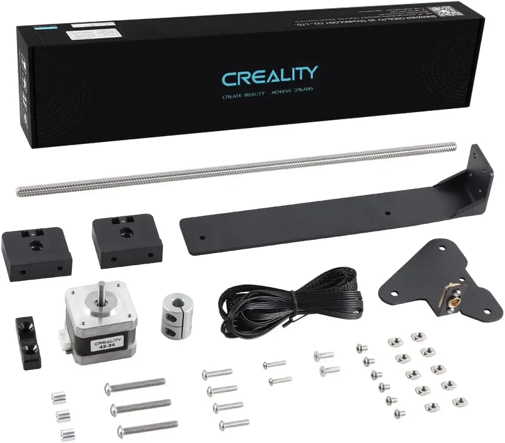 Creality 3D Official Printer Ender 3 Dual Z-axis Upgrade Kit with Lead Screw, Metal Power Supply Holder and Stepper Motor
Creality 3D Official Printer Ender 3 Dual Z-axis Upgrade Kit with Lead Screw, Metal Power Supply Holder and Stepper Motor