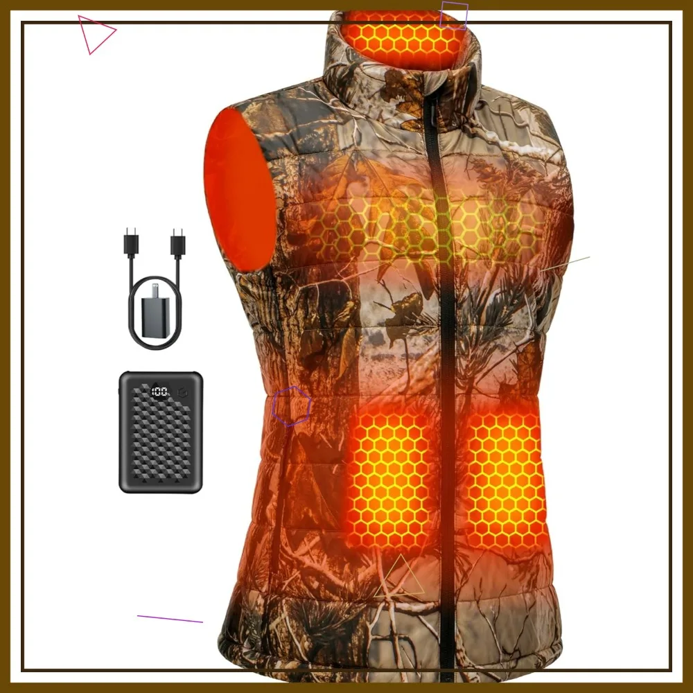 Fast-Charge Graphene Heated Vest for Women with Large Battery, Warm & Cozy
Fast-Charge Graphene Heated Vest for Women with Large Battery, Warm & Cozy