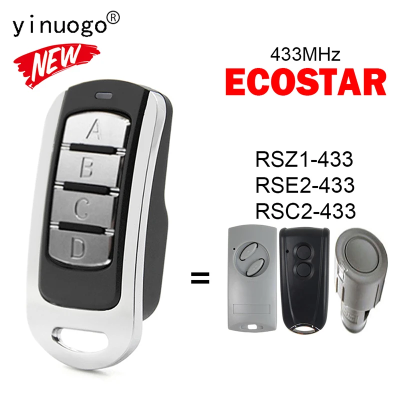 ECOSTAR Clone Remote Control for RSZ1-433 RSE2-433 RSC2-433 Garage Door Remote Control 433MHz Rolling Code Hand Transmitter
ECOSTAR Clone Remote Control for RSZ1-433 RSE2-433 RSC2-433 Garage Door Remote Control 433MHz Rolling Code Hand Transmitter