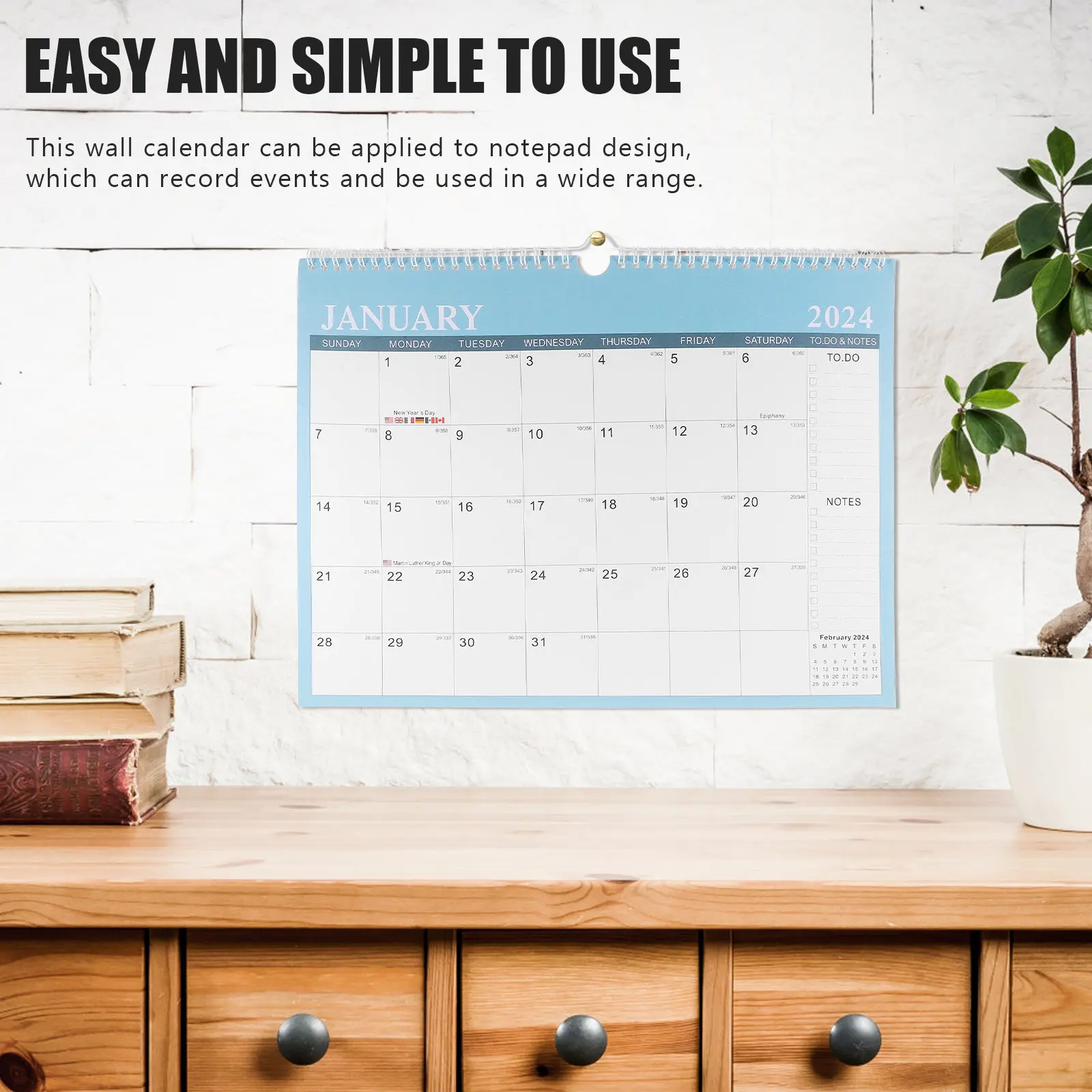 2024-2025 Wall Calendar English Monthly Planner for Home Office Decorative Countdown Notepad Design Exquisite
2024-2025 Wall Calendar English Monthly Planner for Home Office Decorative Countdown Notepad Design Exquisite