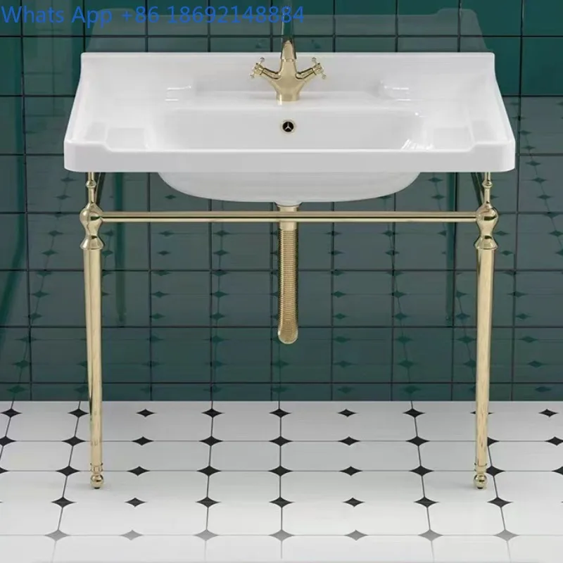 French Retro Simple Floor-standing Washbasin gold Copper Stand Washbasin Bathroom Cabinet European Style
French Retro Simple Floor-standing Washbasin gold Copper Stand Washbasin Bathroom Cabinet European Style