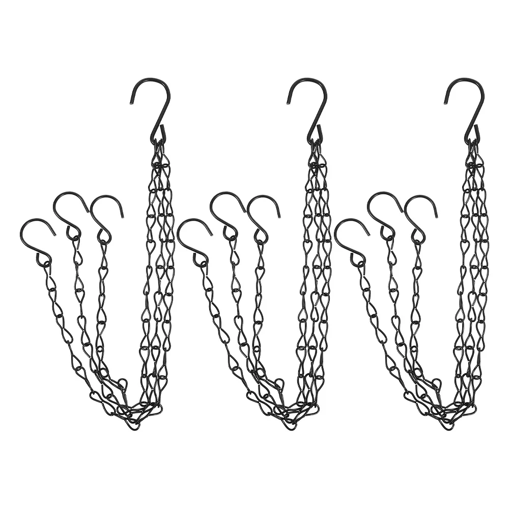 3Pcs Metal Hanging Chain for Plants 16.5inch Black Flowerpot Hanger Bracket for Outdoor Garden Flower Baskets Decor
3Pcs Metal Hanging Chain for Plants 16.5inch Black Flowerpot Hanger Bracket for Outdoor Garden Flower Baskets Decor