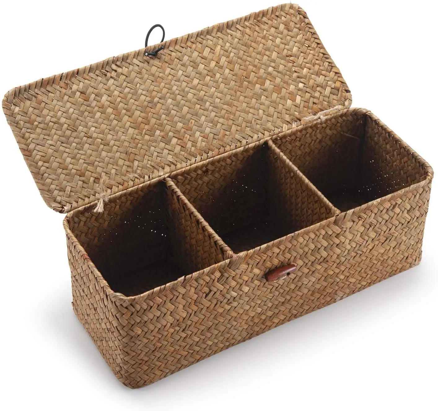 Seagrass Storage Basket for Bathroom - Narrow Wicker Toilet Tank Organizer with Lid, 13x5x4.3 Inch
Seagrass Storage Basket for Bathroom - Narrow Wicker Toilet Tank Organizer with Lid, 13x5x4.3 Inch