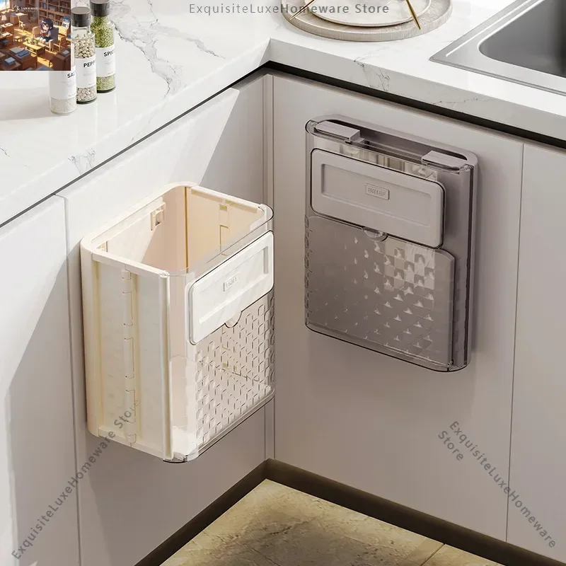Household folding trash can wall hanging non-punching large kitchen high value hanging
Household folding trash can wall hanging non-punching large kitchen high value hanging