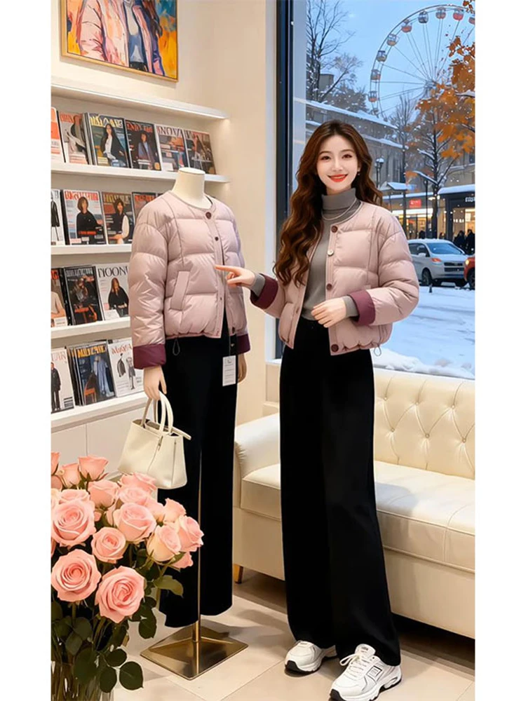 Slimming Puffball Cotton Jaet Women's round Ne Thiened Winter Outerwear Sli Commute Korean Sle Regular Sve Long
Slimming Puffball Cotton Jaet Women's round Ne Thiened Winter Outerwear Sli Commute Korean Sle Regular Sve Long
