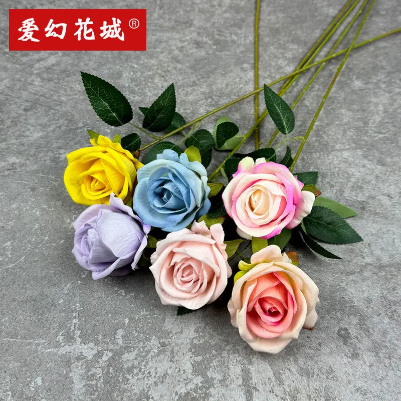 10pc 50cm Purple Red Flannel Rose Blue Simulation Flower Wedding Valentine's Day Gift Decoration Indoor Shooting Dance Props
10pc 50cm Purple Red Flannel Rose Blue Simulation Flower Wedding Valentine's Day Gift Decoration Indoor Shooting Dance Props