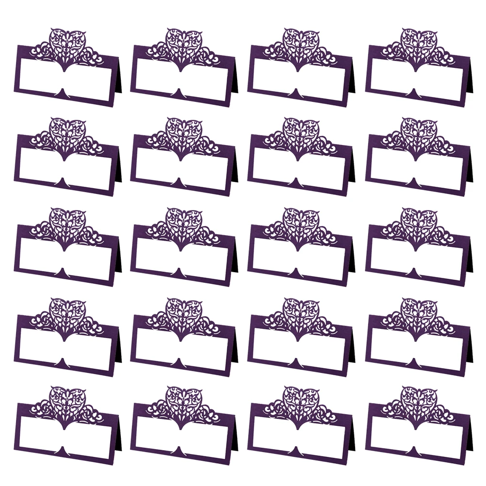 50pcs Love Hollowed Out Name Vintage Table Seat Marker For Wedding Party Dark Purple Paper Place Party Seat Card Table Name Card
50pcs Love Hollowed Out Name Vintage Table Seat Marker For Wedding Party Dark Purple Paper Place Party Seat Card Table Name Card