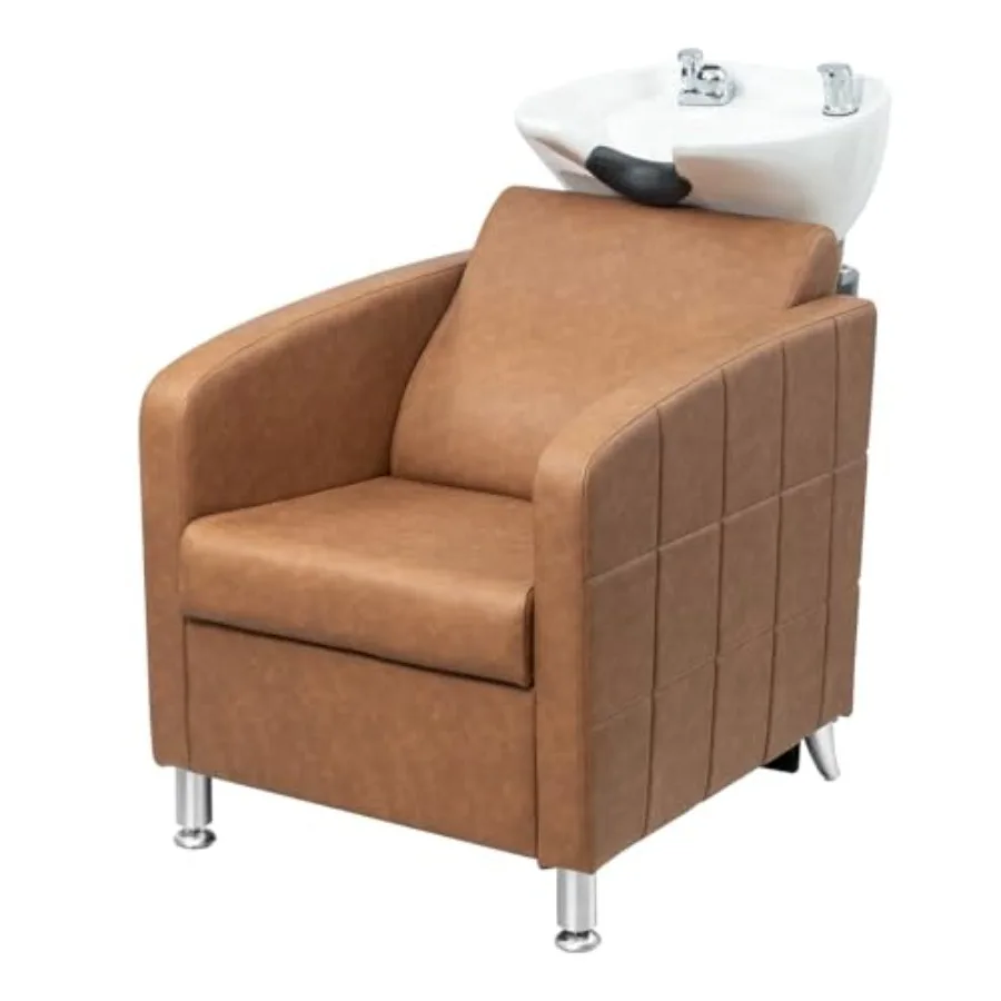 Salon Shampoo Bowl and Chair, Shampoo Chair Extra Wide Seat and Porcelain Hair Washing Sink, Shampoo Unit for Beauty Spa Barber
Salon Shampoo Bowl and Chair, Shampoo Chair Extra Wide Seat and Porcelain Hair Washing Sink, Shampoo Unit for Beauty Spa Barber