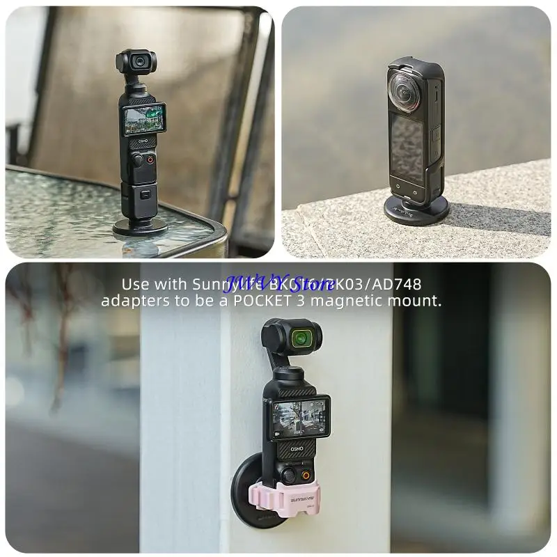 573A Durability Base Quick Release Adapter for Action 6 Cameras Mount Easy Installation 180Degree Tilt for Travel
573A Durability Base Quick Release Adapter for Action 6 Cameras Mount Easy Installation 180Degree Tilt for Travel
