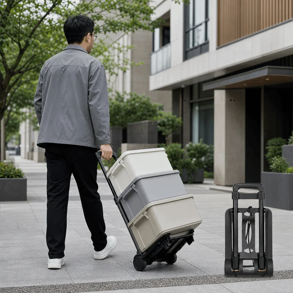 Practical 2/4 Wheel Folding Hand Truck Labor-Saving Retractable Shopping Cart Strong Load-Bearing Movable Luggage Cart for Home
Practical 2/4 Wheel Folding Hand Truck Labor-Saving Retractable Shopping Cart Strong Load-Bearing Movable Luggage Cart for Home