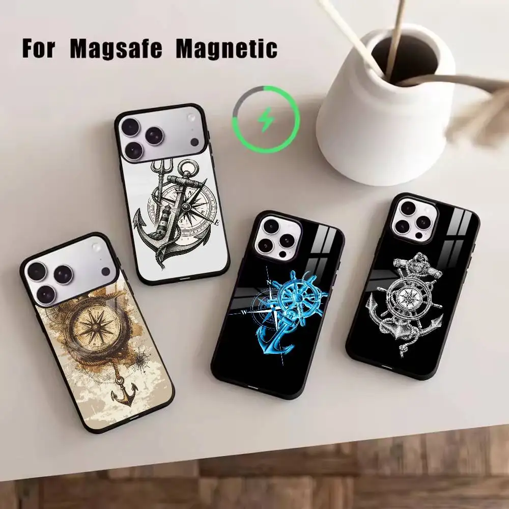 Anchor Compass N-Nautical Sailor Phone Case For iPhone17,16,15,14,13,12,11 Plus,Pro Magnetic For Magsafe Wireless Charging
Anchor Compass N-Nautical Sailor Phone Case For iPhone17,16,15,14,13,12,11 Plus,Pro Magnetic For Magsafe Wireless Charging