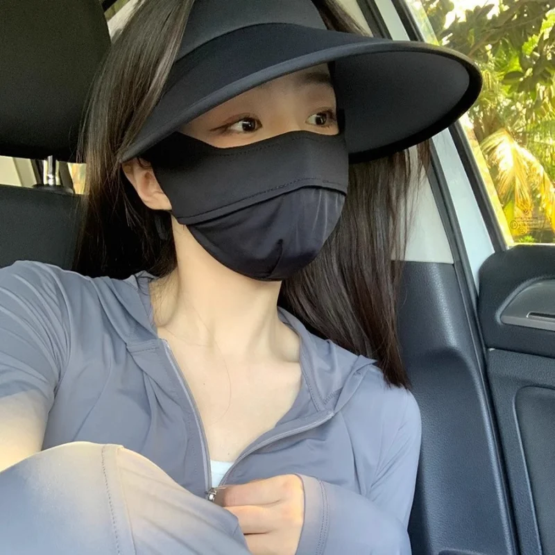 Summer Wide Brim Sun Hat for Women, Face Covering, Black Coating, UV Protection, Visor Hat, Ice Silk Sun Hat
Summer Wide Brim Sun Hat for Women, Face Covering, Black Coating, UV Protection, Visor Hat, Ice Silk Sun Hat
