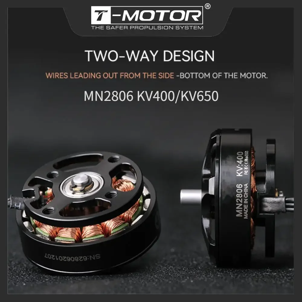 T-MOTOR MN2806 Antigravity Lightweight UAV Brushless Motor with 1100g Thrust KV400/KV650 Multi-rotor Motors For Drone DIY Parts
T-MOTOR MN2806 Antigravity Lightweight UAV Brushless Motor with 1100g Thrust KV400/KV650 Multi-rotor Motors For Drone DIY Parts