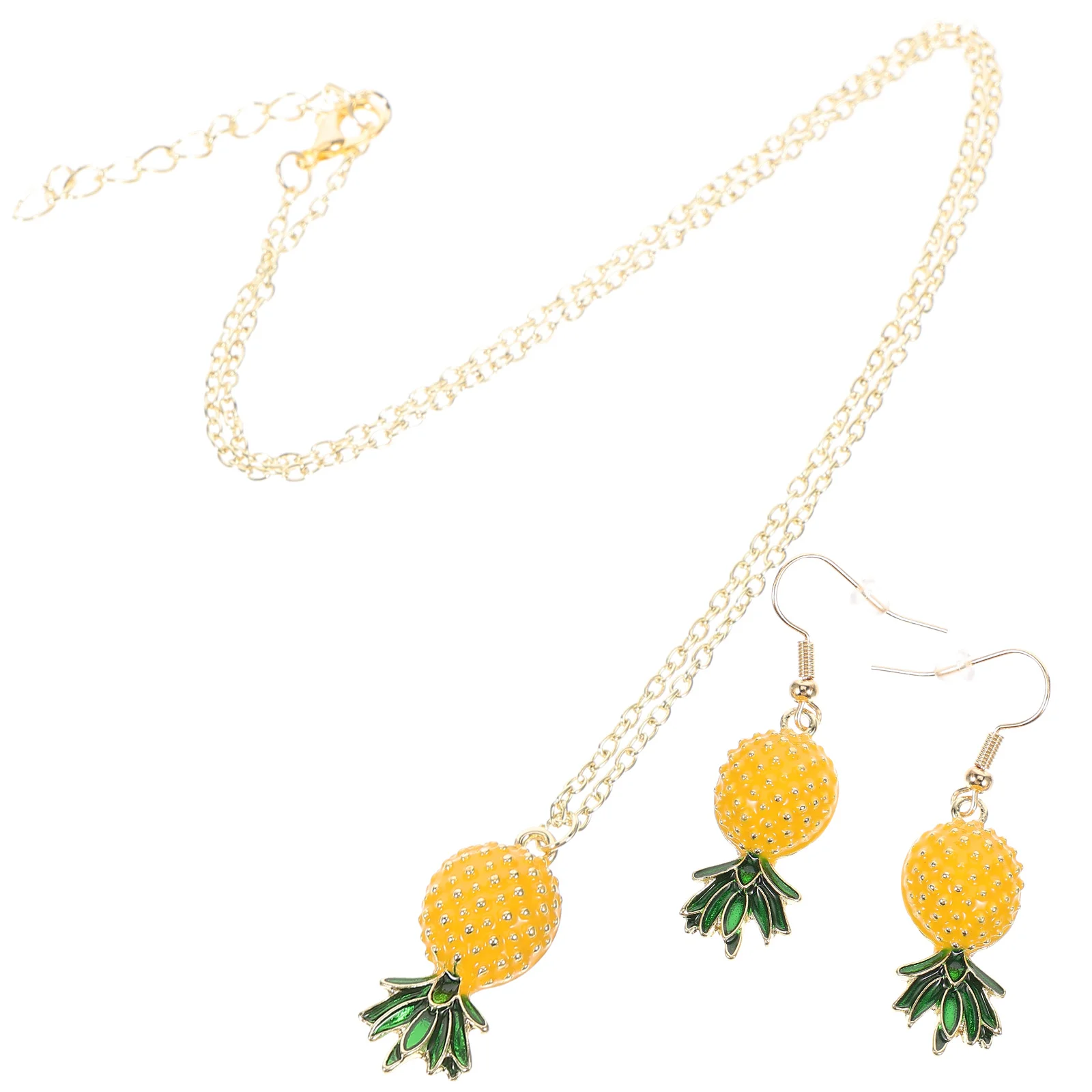 Pineapple Earring Necklace Women's Earrings Earings Ladies Errings for While Married Pendant Chain The Sets
Pineapple Earring Necklace Women's Earrings Earings Ladies Errings for While Married Pendant Chain The Sets