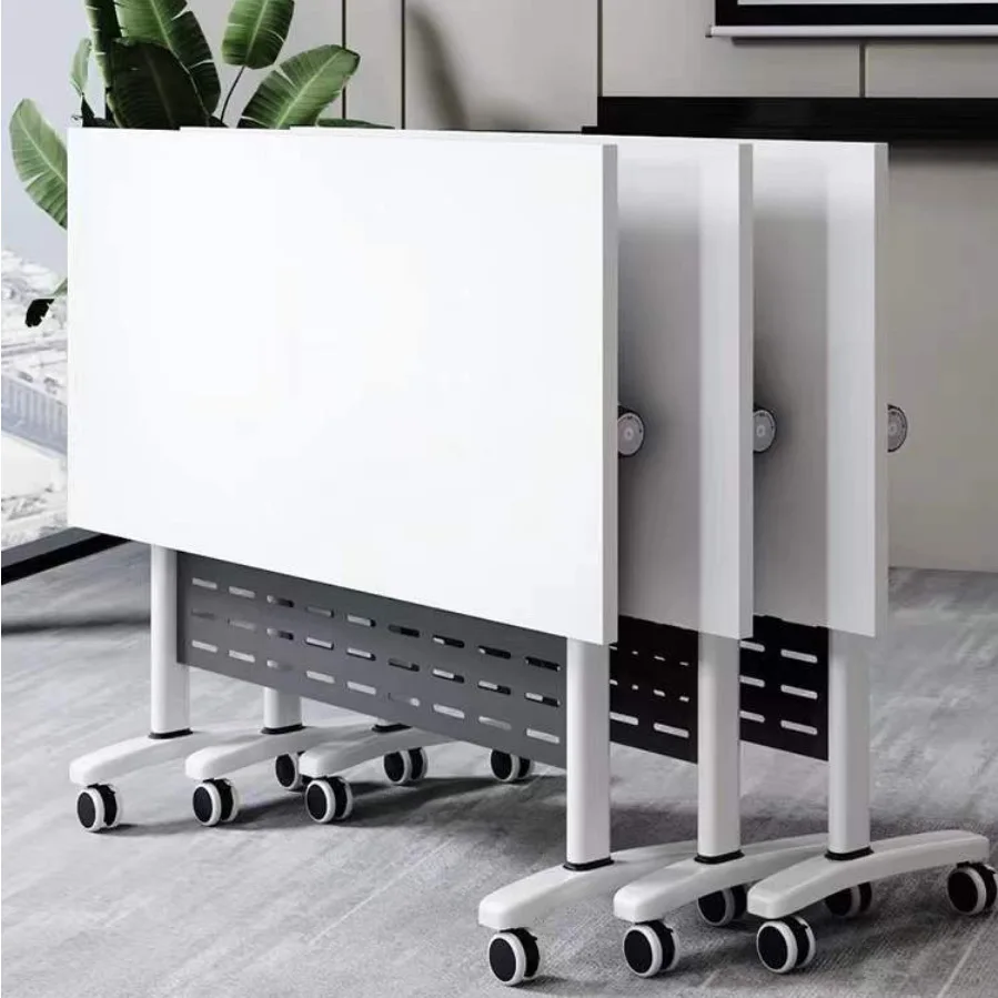 Maker multi-functional folding bench training table, movable flip staff desk, combination mobile conference table on wheels
Maker multi-functional folding bench training table, movable flip staff desk, combination mobile conference table on wheels