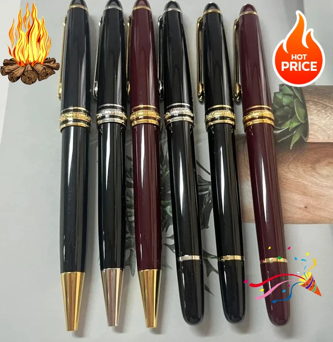 Luxury Black Resin MB Ballpoint RollerBall Pen 163# Mesterprice National Pens for Office Writing Gifts Supplies
Luxury Black Resin MB Ballpoint RollerBall Pen 163# Mesterprice National Pens for Office Writing Gifts Supplies